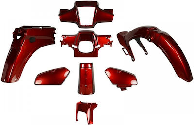 Motorcycle Plastic Set for Honda GLX Burgundy