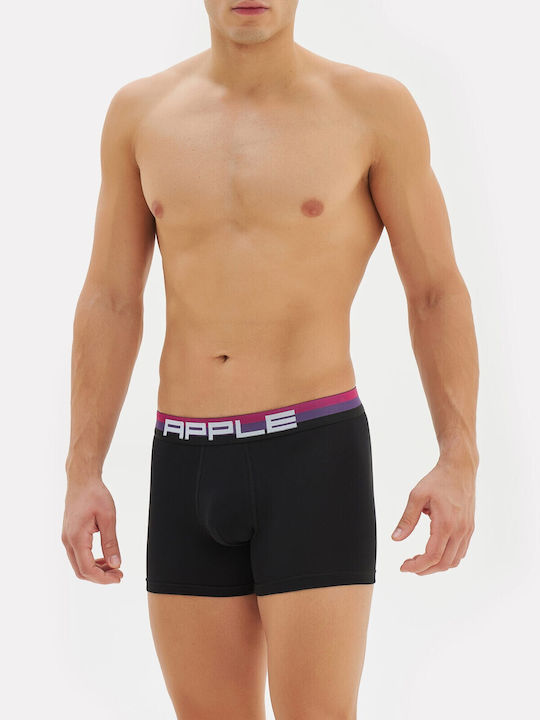 Apple Boxer 0110936 Men's Boxer Black/Purple