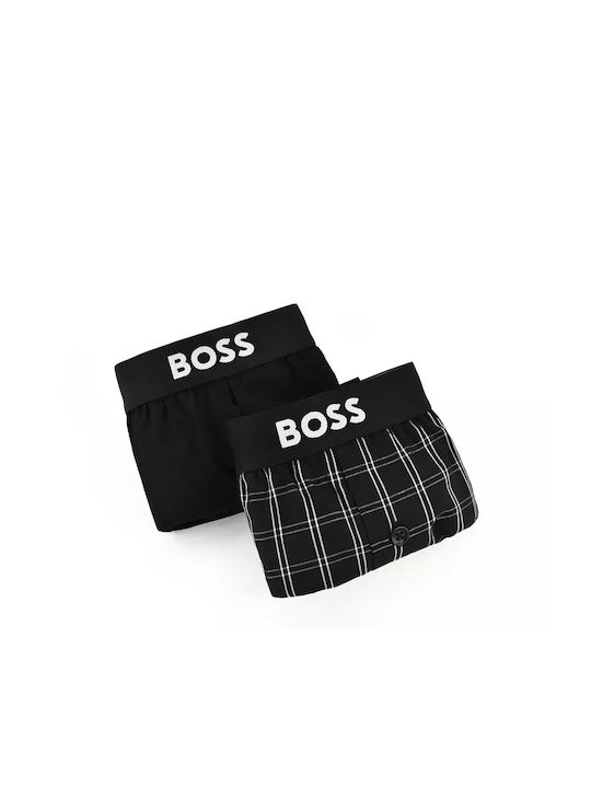 Hugo Boss Ανδρικά Μποξεράκια Μαύρα 2Pack