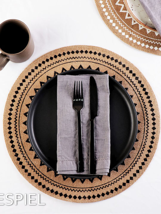Espiel Divine Set de Furculițe Fructe/Desert Inoxidabile Negre 19cm 12buc