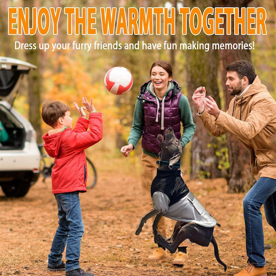 Warme Winterjacke Hundeweste Polar Material Grau