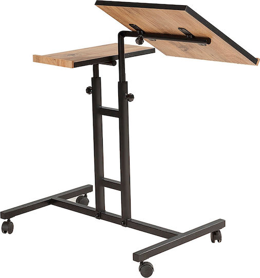 Megapap Atlantic Pine Laptop Table Τραπεζάκι για Laptop Καφέ