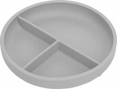 FreeOn Baby Food Plate made of Silicone Gray