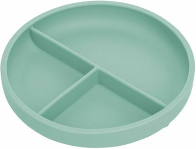 FreeOn Baby Food Plate made of Silicone Green