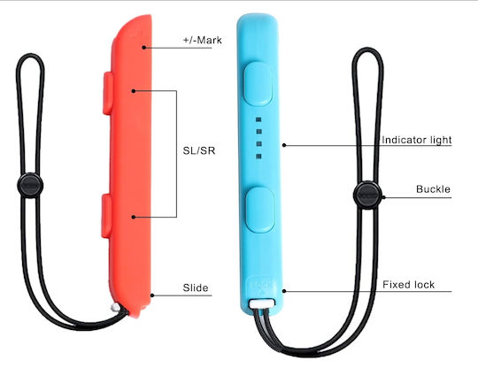 Hand/Neck Strap Χειριστηρίου για Switch σε Καφέ χρώμα
