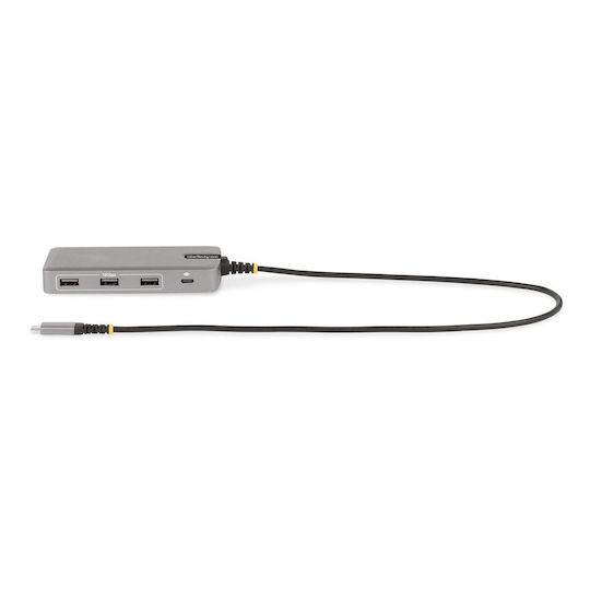 StarTech USB-C Docking Station με HDMI/DisplayPort 4K PD Ethernet και σύνδεση 3 Οθονών Γκρι (117B-USBC-MULTIPORT)