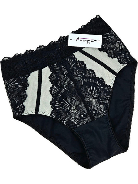 Hochtailliert Damen Slip Black-grey