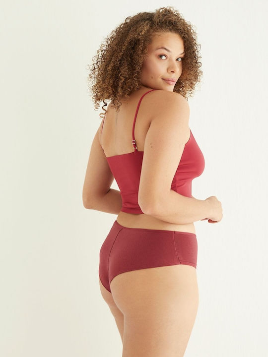 Sexen Bumbac Femeie Brazilia Burgundy