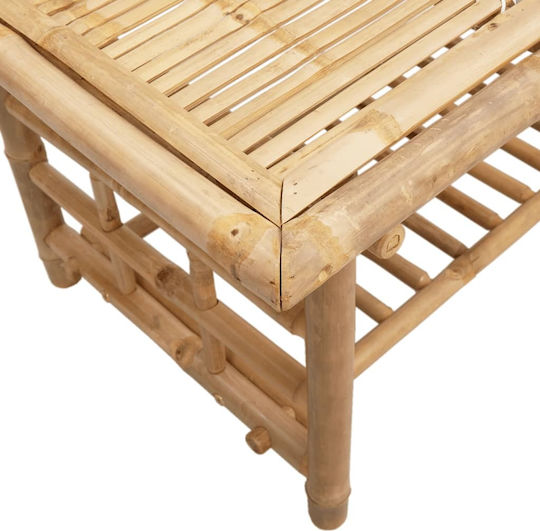 Masa Masa de lounge pentru spații exterioare mici de bambus CAFE 70x45x36buc