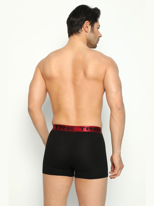 Herren Boxershorts Cotton Bordeaux 1Packung