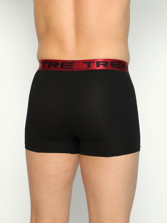 Herren Boxershorts Cotton Bordeaux 1Packung