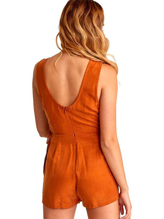RVCA Women's One-piece Shorts Orange