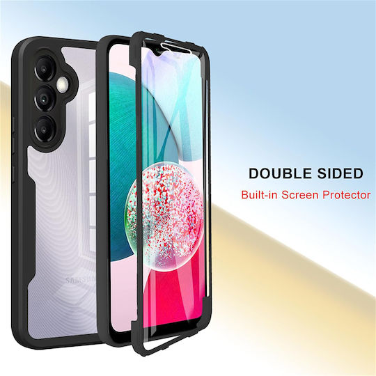 Techsuit ColorVerse 360 Vollschutz Silikon Set mit gehärtetem Glas Lila (Galaxy A34)
