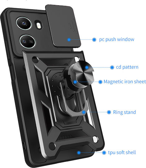 Techsuit Camshield Back Cover Πλαστικό / Σιλικόνης Πράσινο (Huawei Nova 12 SE)