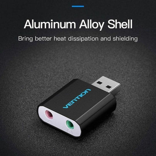 Vention Vab-s17-b External USB Sound Card