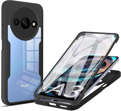 Techsuit 360 Full Cover Set with Glass Black (Xiaomi Redmi A3)