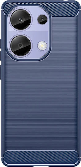 Techsuit Carbon Задна корица Силикон Син (Redmi Note 13 Pro 4G / Poco M6 Pro 4G)