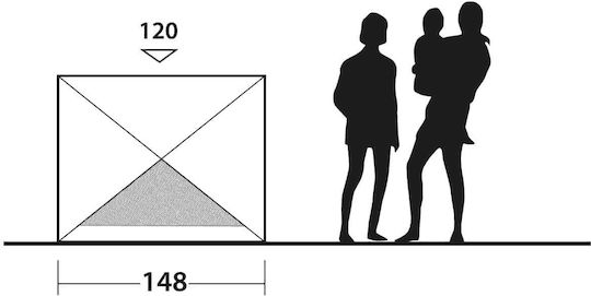Outwell Shelter Formby 2 Ατόμων Γκρι