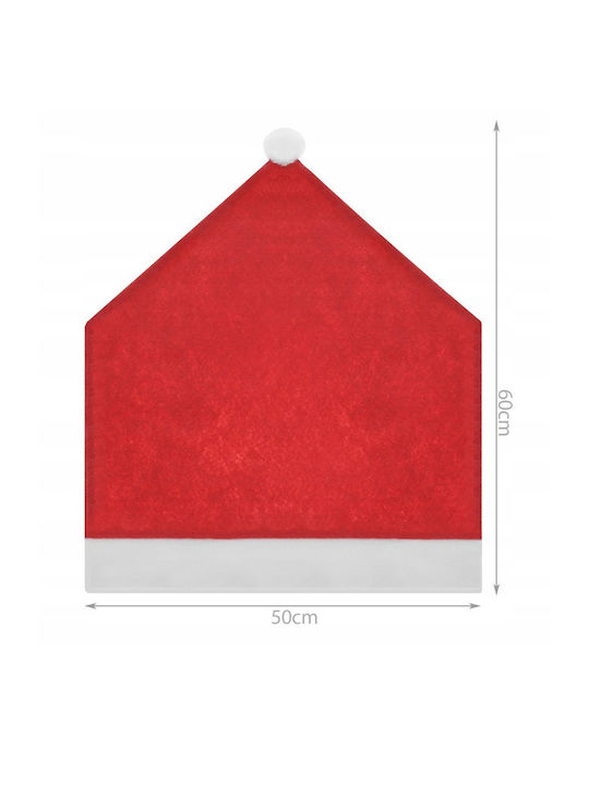 Set Chair Back Covers Zola 6 Pieces Santa's Hat Model 65x50 Cm