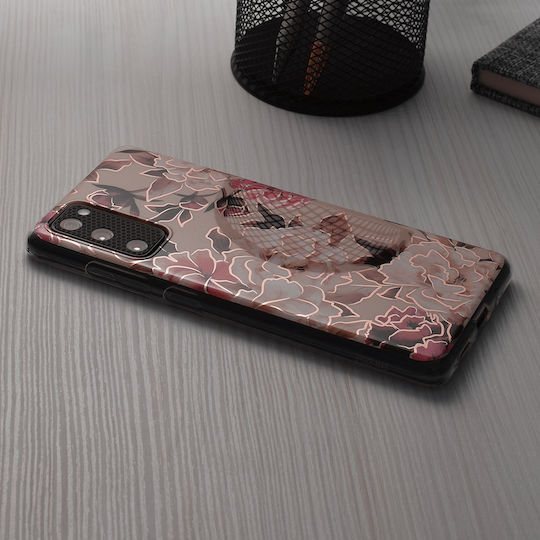 Techsuit Marble Umschlag Rückseite Silikon Lila (Honor Magic6 Lite - Mary Berry Nackt)