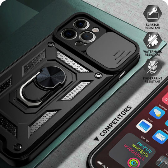 Techsuit Camshield Задна корица Пластмаса / Силикон Розово злато (iPhone 12 Pro Max - iPhone 12 Про Макс)