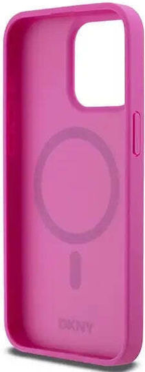 Dkny Pu Кожен Калъф с Повтарящ се Мотив на Лого Stack Magsafe за Iphone 15 Pro Max Розов