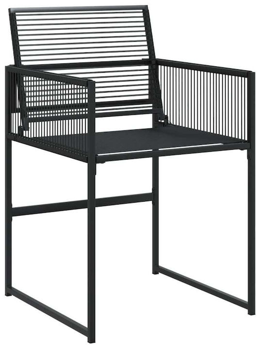 Set Sala De Mese Pentru Exterior 5 Piese Negru