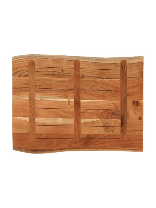 vidaXL Rectangular Table Surface made of Solid Wood Acacia 90x60x2.5cm 370621 1pcs