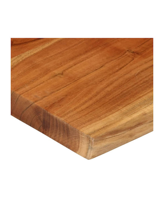 vidaXL Square Table Surface made of Solid Wood Brown 60x60x3.8cm 370642 1pcs