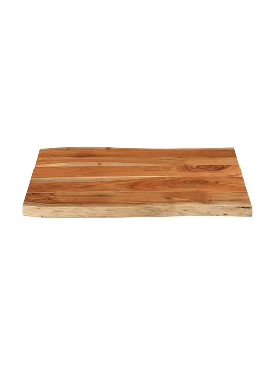 vidaXL Rectangular Table Surface made of Solid Wood Brown 70x60x3.8cm 370643 1pcs