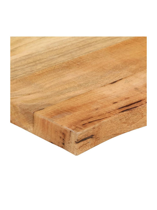vidaXL Square Table Surface made of Solid Wood Mango 80x80x3.8cm 370746 1pcs