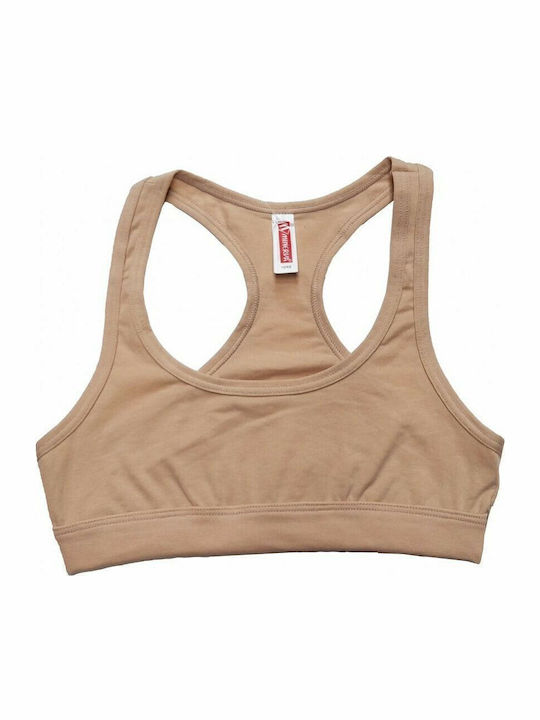 Women's Sports Bra without Padding Beige 90-40178-003