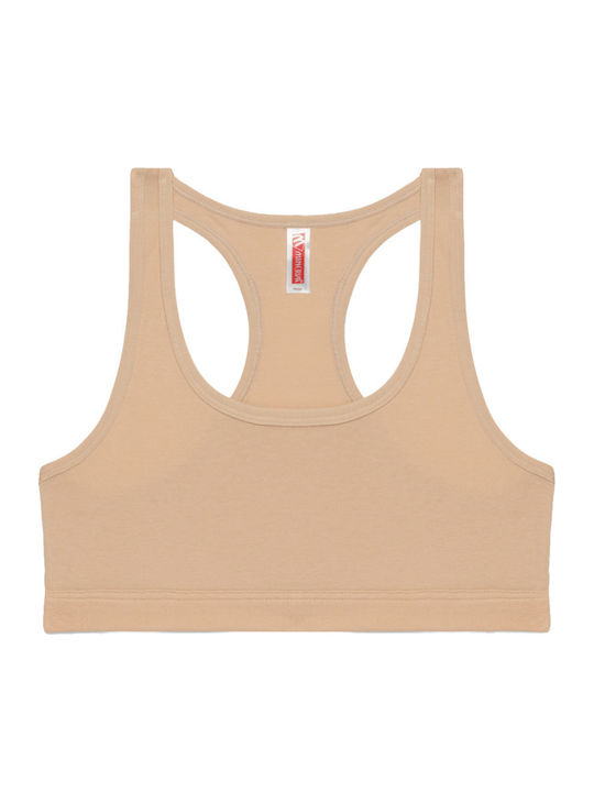 Women's Sports Bra without Padding Beige 90-40178-003