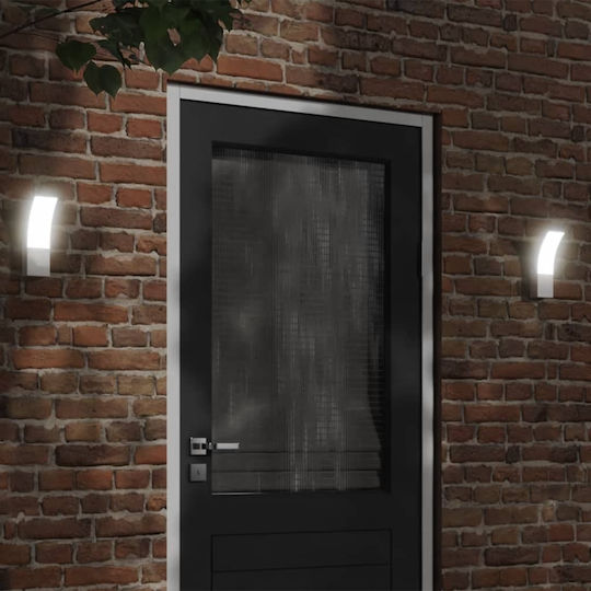 vidaXL Lumină de exterior montată pe perete LED IP54 9W cu Alb Cald Lumină 7x4.5x23εκ.