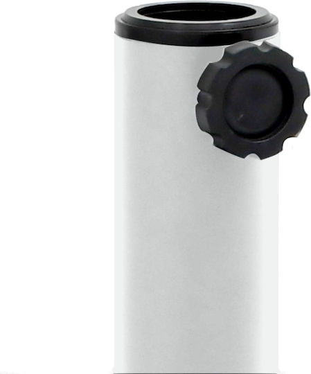 vidaXL Klappbar Schirmständer aus Metall White 32x32x38cm