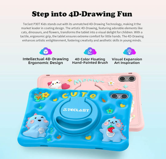 Teclast P30T Kids 10.1" Tablet (4GB/64GB) Μπλε
