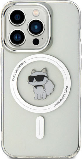 Karl Lagerfeld Choupette MagSafe Umschlag Rückseite Silikon / Kunststoff Transparent (iPhone 14 Pro)