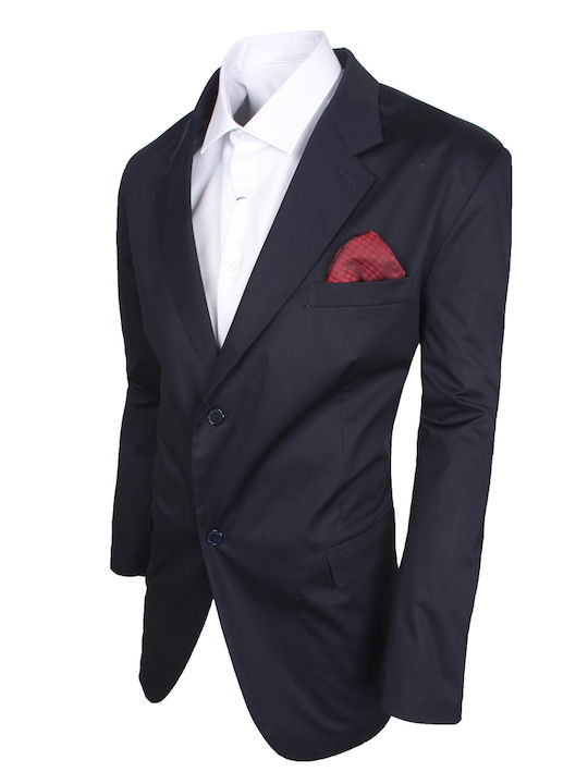 Stefansxxl Men's Summer Suit Navy Blue