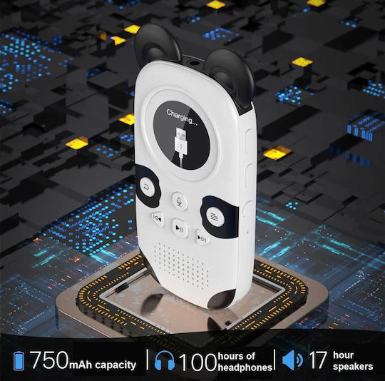 Ruizu X31 MP3 Player (16GB) with TFT Screen 1.5" White