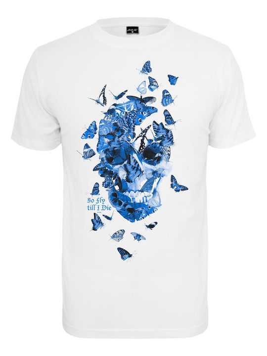 Mister Tee Butterfly Skull T-shirt White