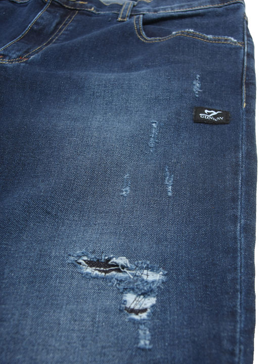 Herren Jeanshose Elastisch Gray