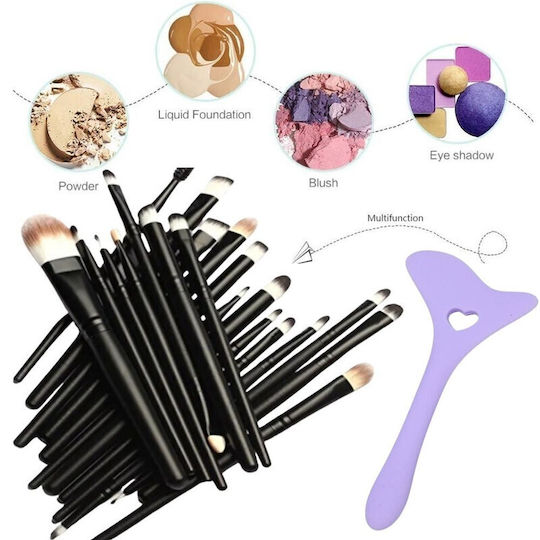 Profesional Set cu Pensule de Machiaj pentru Eye Liner Silicon 20buc