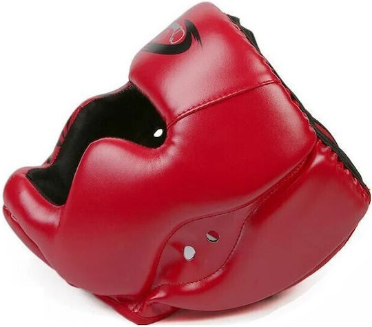 Adult Full Face Boxing Headgear Red