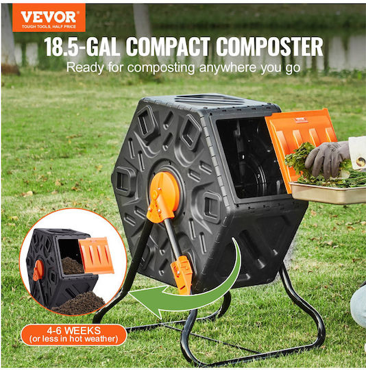 FGDFJ185JL00JRFPDV0 Metallic Closed Type Composter 70lt
