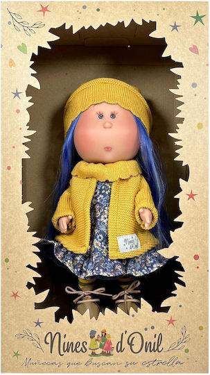Nines D'onil Doll Mia Blue Hair Joints Vanilla Scent 30 Cm