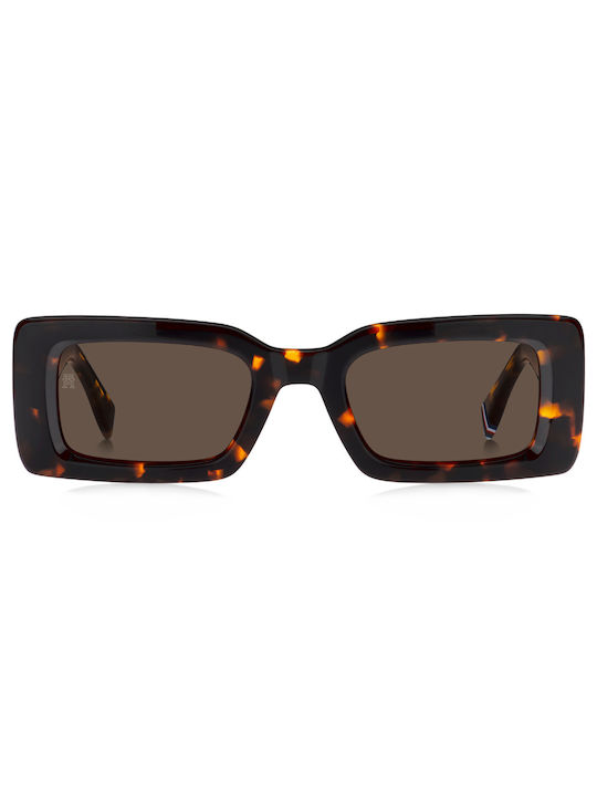 Tommy Hilfiger Sonnenbrillen mit Braun Schildkröte Rahmen und Braun Linse TH2125/S 086/70