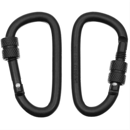 MFH Carabiner 6mm x 6cm - 6mm x 6cm 2buc