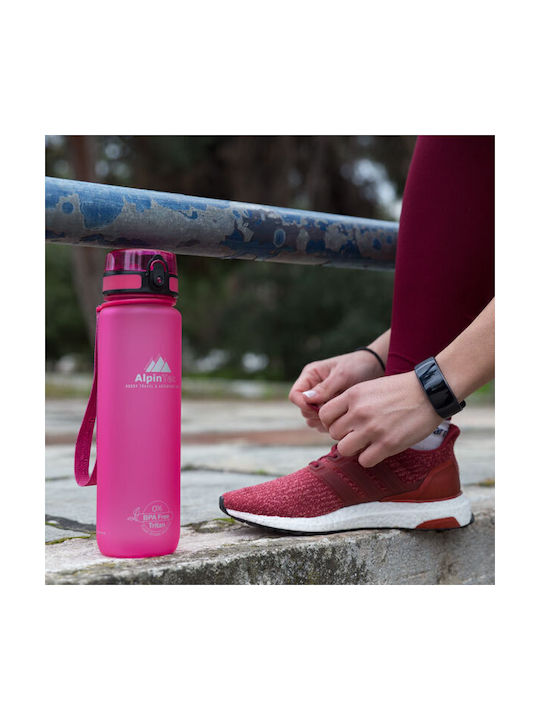 AlpinPro Water Bottle Plastic 1000ml Blue