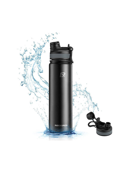 Rockbros Παγούρι Ποδηλάτου 620ml Μαύρο