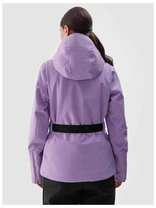 4F Women's Short Lifestyle Jacket for Winter Purple